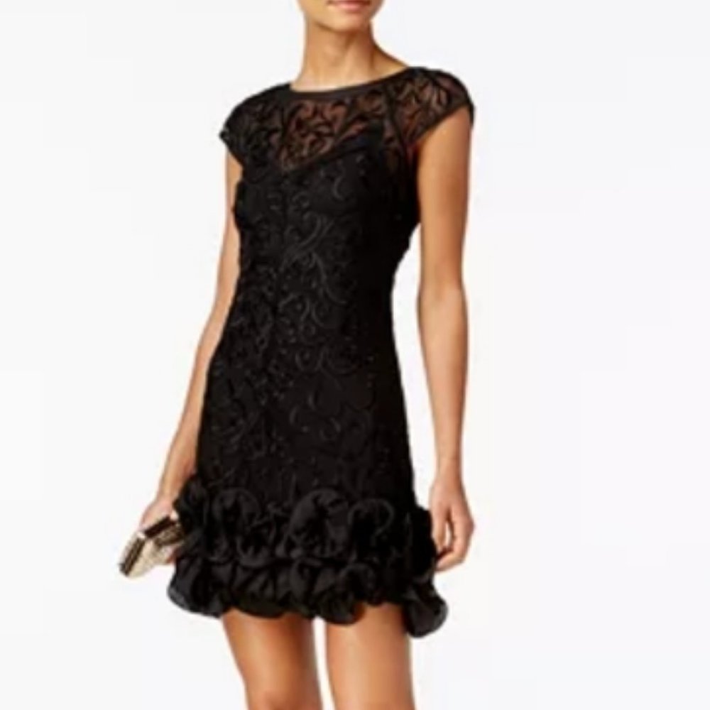 NWT Blondie nites lacy little black dress